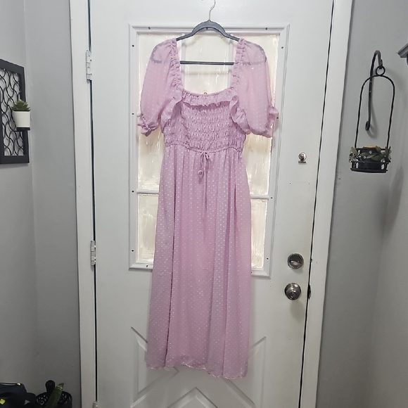 Indigo Rose Pink Textured Dress - Picture 1 of 3